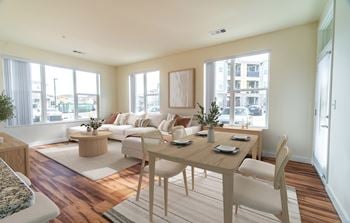 Luxury vinyl plank flooring plus plush carpeting in bedrooms